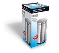 Philips Kitchen Elegance, Pattumiera da Cucina a Pedale, cromata, capienza 30 L