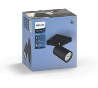 PHILIPS KOSIPO faretto singolo nero in metallo orientabile spot - 5059130PN