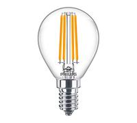 Lampadina filamento Led Philips a sfera 6,5W attacco E14 4000K PHILEDLUS6084G2