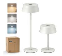 Philips Lampada da tavolo senza fili, scrivania a LED portatile per esterno, alimentata a batteria ricaricabile, 2 altezze regolabili, controllo tattile e 3 colori con regolazione continua