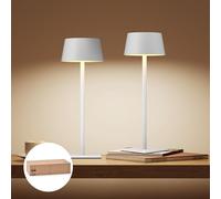 Philips Lampada da Tavolo Solare da Esterno, Luce LED Portatile, Senza Fili a Batteria Altezza Regolabile 2 Posizioni, Comando Touch e Gradazione Continua