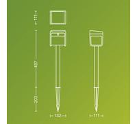 Philips Lampada LED con picchetto Ezra UE, plastica, IP44 Philips