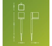 Philips Lampada LED solare con picchetto Virona, nera, IP44 Philips