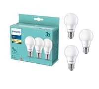 PHILIPS Lampadina a LED 10 W, calda, 2700 K, E27, 75 W, 1055 lm, 3 pezzi per confezione di lampadine a risparmio energetico