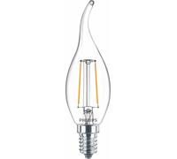 Philips Lampadina candela trasparente a filamento 25 W BA35 E14