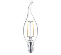 Philips lampadina LED E14 2W 250lm Bianco caldo 2700K Candela