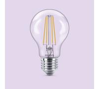 Philips LED Classic Lampadina Goccia, equivalente a 60 W, trasparente, attacco E27, Luce Bianca Calda 2700K, confezione da 6