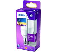 Philips Lampadina LED Fiamma E14 60W Bianco Caldo Smerigliato