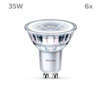 Philips LED GU10 3,5W 275lm 840 trasparente 36° 6x Philips