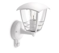 Philips Lighting Creek Lampada da Parete da Esterno, con Sensore, Lanterna Up, Alluminio, Bianco