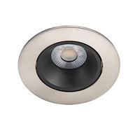 Philips LED Faretto da Incasso Abrosa, Equivalente a 9 W, Luce Bianca Calda, Dimmerabile, Nichel