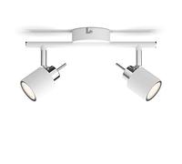 Philips LED Faretto Integrato Meranti, 2 Punti Luce, 35W, Bianco