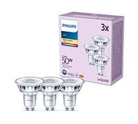 Philips LED GU10 4,6W 355lm 827 trasparente 36° 3x Philips