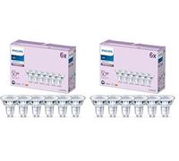 Philips LED Faretto, Luce Bianca Fredda, 50W, GU10, 6 pezzi (Confezione da 2)