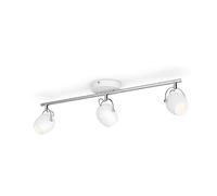 Philips LED Faretto Rivano, 3 Punti Luce, LED Integrato, Eye Comfort, Bianco