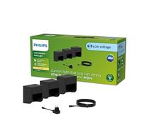 Philips LED GardenLink Grits Set di Lampade da Parete per Esterni, 3x1.5W, 24V, IP67, Nero