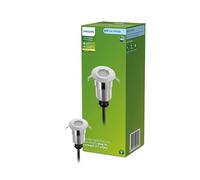 Philips LED GardenLink Spore Luce a Terra per Esterni 1x1W, 24V, IP67, Argento