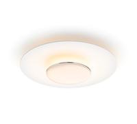 Philips LED Garnet SceneSwitch, Plafoniera Rotonda, Luce Calda, Dimmer a Fasi, 40W, Nero