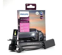 Philips Ultinon Rally 3551 LED H4 H7 H11 HB3/4 H18 H19 HIR2 Faro per auto 6500K Bianco Potenza massima 100W Lumen massimo 9000lm Lampadina LED