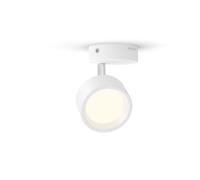 PHILIPS LED Lampada a Faretto Bracia, Luce Calda, 5.5W, 1 Punto Luce, Orientabile, Nero