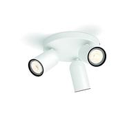 Philips LED, Lampadario a Faretti, 3 Punti Luce, Bianco, Testa orientabile, Bianco
