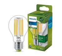 Philips LED Lampadina Classe A Ultra Efficiente a Risparmio Energetico, 60W, Luce Naturale, E27