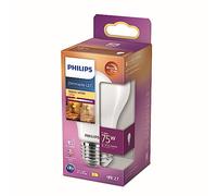 Philips LED Lampadina Goccia, 75W, E27, Luce Bianca Calda, Dimmerabile