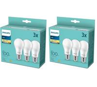Philips LED Lampadina Smerigliata, 100W, E27 (Confezione da 2)