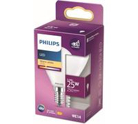 Philips LED Lampadina Smerigliata, 25 W, E14, Luce Bianca Calda