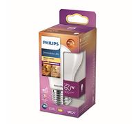 Philips LED Lampadina Smerigliata a Goccia, 60W, E27, Luce Bianca Calda, Dimmerabile