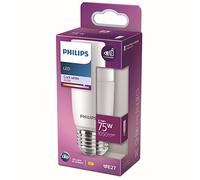 Philips LED Lampadina Stick T38, Equivalente a 75W, Attacco E27, Luce Bianca Fredda, 4000K, non Dimmerabile
