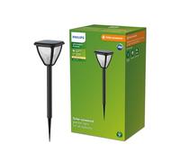 Philips LED Laven Paletto da Parete per Esterni, Luce Bianca Calda, 6W, IP44, Nero