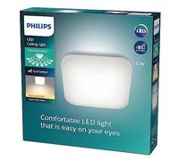 Philips LED Mauve, Plafoniera Quadrata, Luce Calda, 24W, Bianco - NUOVO