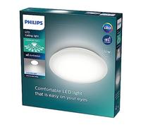 Philips LED Moire, Plafoniera Rotonda, Luce Bianca Fredda, 10W, Bianco