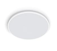 Philips LED Plafoniera Ozziet, Media, Due Zone Luminose, Tre Impostrazioni, 4000K, 22W, Bianco