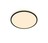 Philips LED Plafoniera Ozziet, Piccola, Due Zone Luminose, Tre Impostazioni, 2700K, 18W, Nero