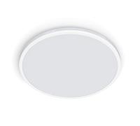 Philips LED Plafoniera Ozziet, Piccola, Due Zone Luminose, Tre Impostazioni, 4000K, 18W, Bianco