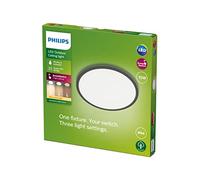 Plafoniera LED Philips SuperSlim 15W Nero IP54 per esterni