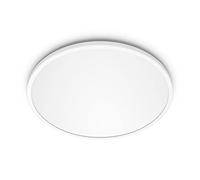 Philips Lighting Lampada da Soffitto LED Superslim, Equivalente a 18 W, 27 K, IP20, Non Dimmerabile, Metallo, Bianca, 18 W