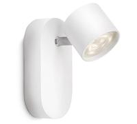 Philips LED Star Faretto 1 Punto Luce, Orientabile, LED Integrato, 4.5W, Bianco
