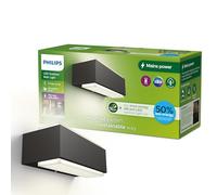 Philips LED Stratosphere Ultra Efficiente Lampada a Parete per Esterni, Luce Bianca Fredda, 3.8W, IP44, Antracite
