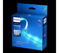 Philips LED Striscia LED, 2M, 11W, Luce da Bianca Naturale a Colorata