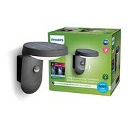 Philips LED Tyla, Lampada da Parete per Esterni a Energia Solare, Luce Bianca Fredda, Sensore di Movimento Integrato, IP44, 1.2W