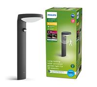 Philips LED Tyla, Paletto Alto da Esterni a Energia Solare, Luce Bianca Fredda, Sensore di Movimento Integrato, IP44, 1.2W