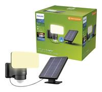 PHILIPS Tylus, Luce solare di sicurezza UltraEfficient, per Esterni, con Sensore di Movimento, 3000K, 1000/50lm, Nera