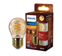 Philips E27 LED G45 3W dimming 2.200K oro Philips
