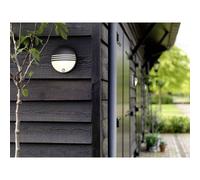 Philips Lighting Yarrow Lampada LED da Parete, Giardino ed Esterni con Sensore Di Movimento, 6W, Nero