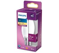 Philips Lampadina candela smerigliata a filamento 25 W B35 E14