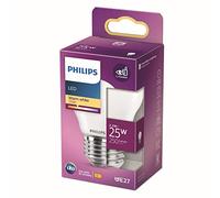 Philips LED goccia E27 2,2W, bianco caldo, opale Philips