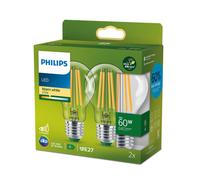 Philips LEDclassic Ultra Efficient, set da 2 E27, 2700 K, 4 W, 8720169275058, LEDclassic [Lampadine > Lampade a LED]